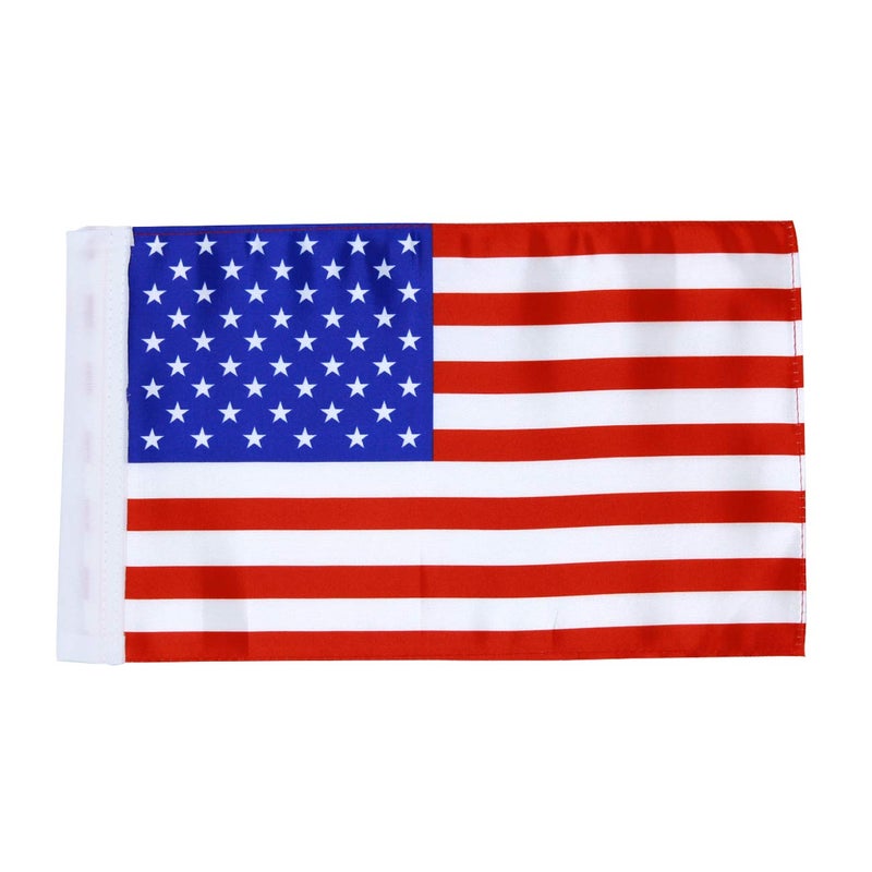 ROMASO Motorcycle Flag 6x9 Motorcycle American Flag 6" x 9" Replacement Motorcycle US Flag Double Sided Sewing UV Coated Mini Flag - Image 1